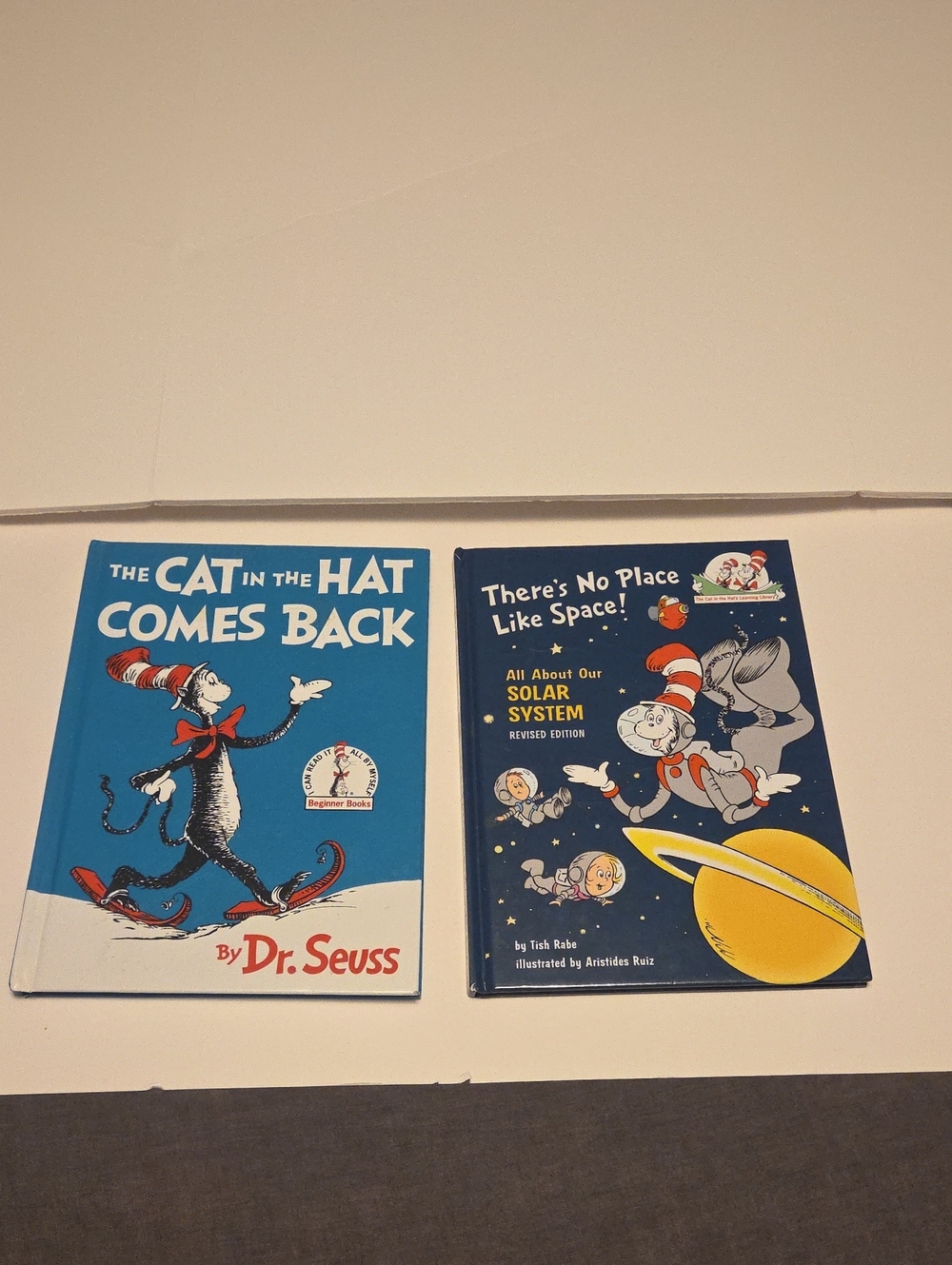 Dr. Seuss Cat in the Hat Books (2) Cat...Comes Back-There's No Place Like Space